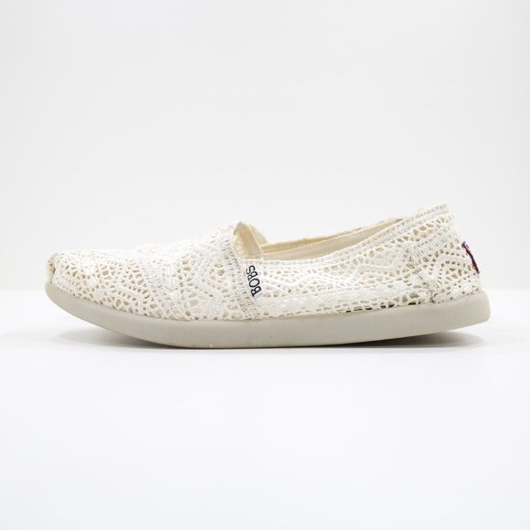 Bobs from Skechers Dream Catcher Ivory Lace Lightweight Slip On Flats - 7.5 - Picture 1 of 7